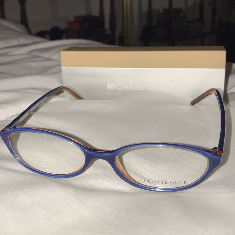 Michael Kors blue glasses frame
